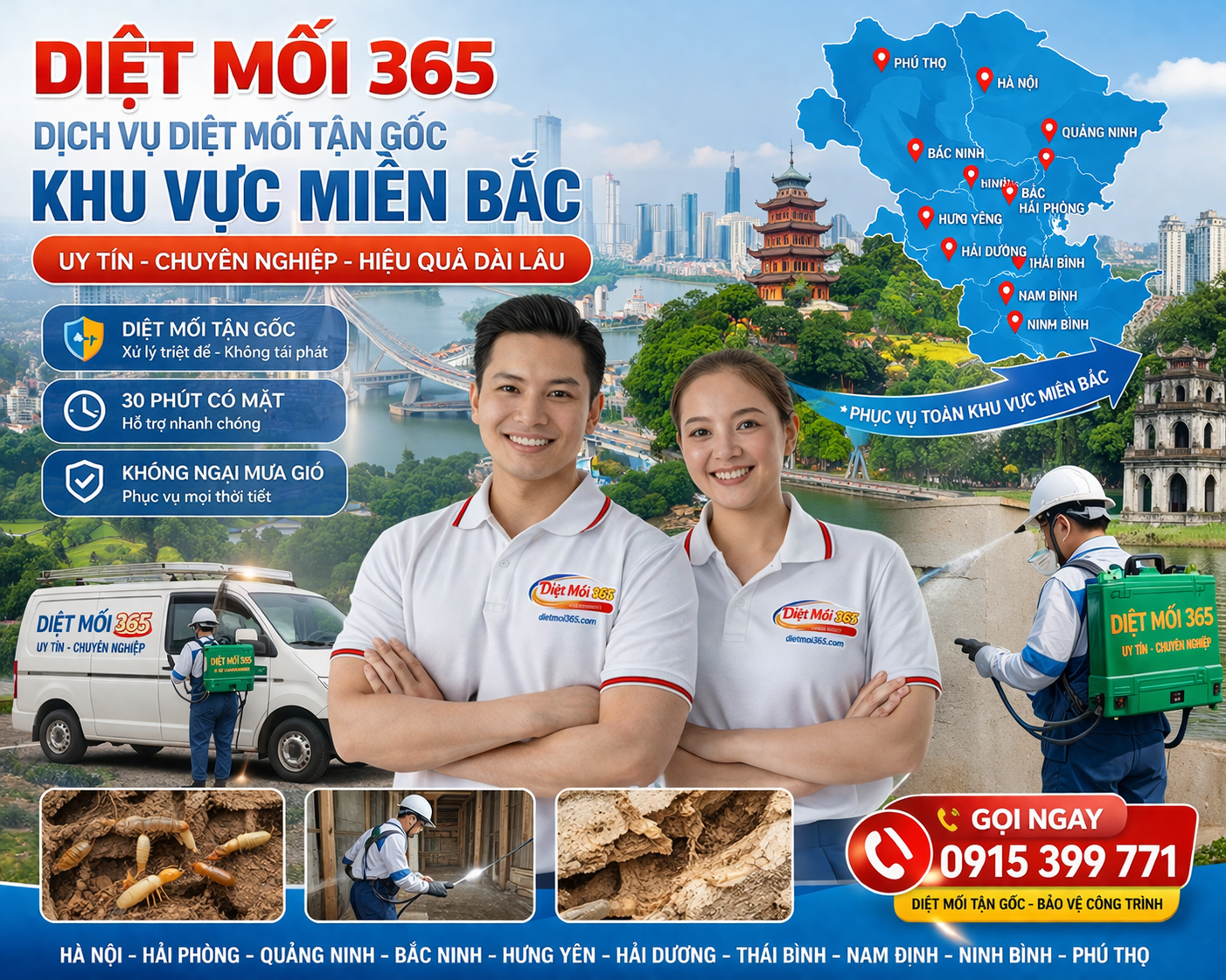 dịch vụ diệt mối miền bắc hà nội hải phòng quảng ninh