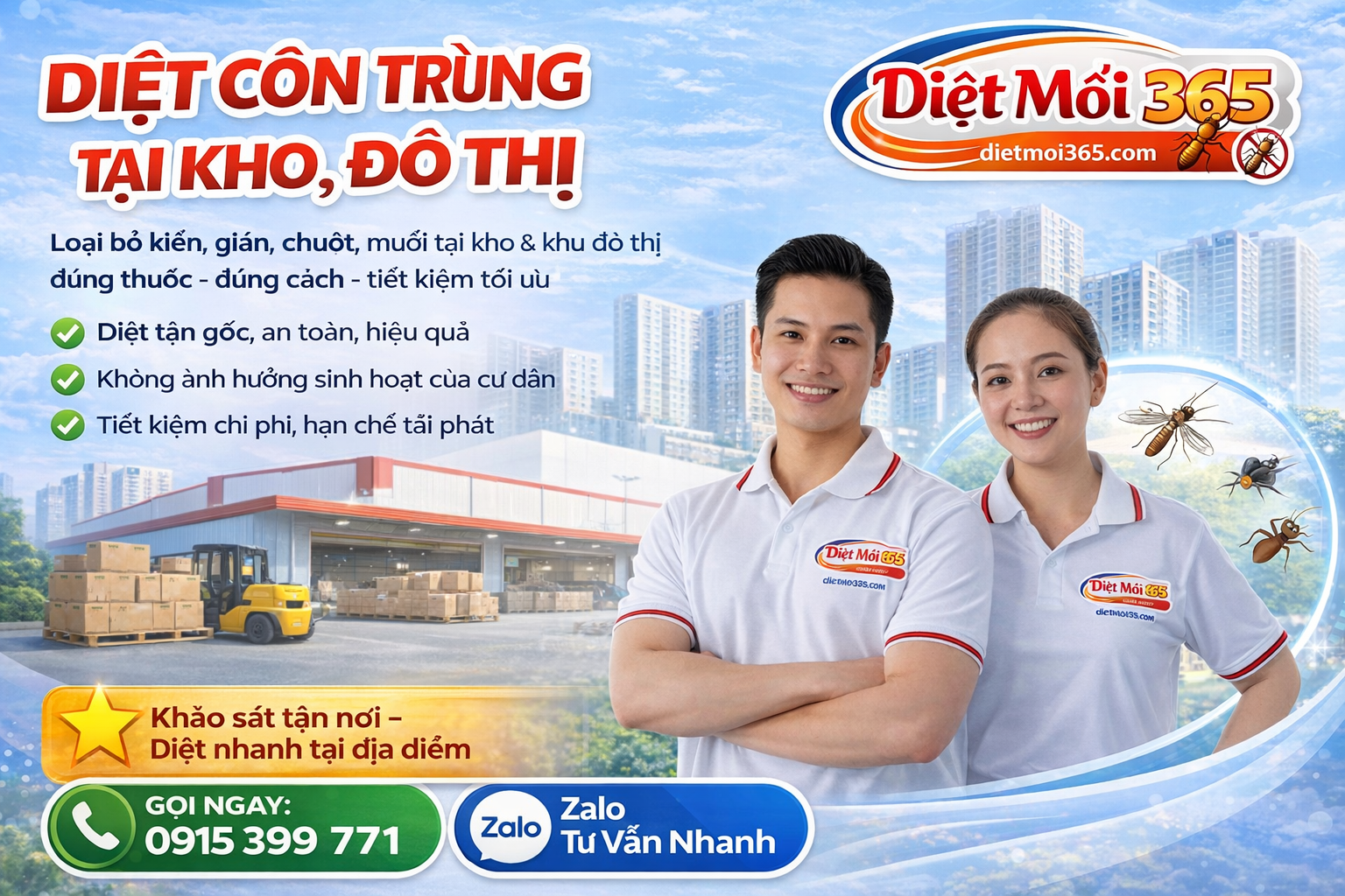 Diệt côn trùng căn hộ
